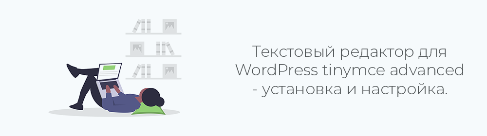 Текстовый редактор WordPress TinyMCE Advanced